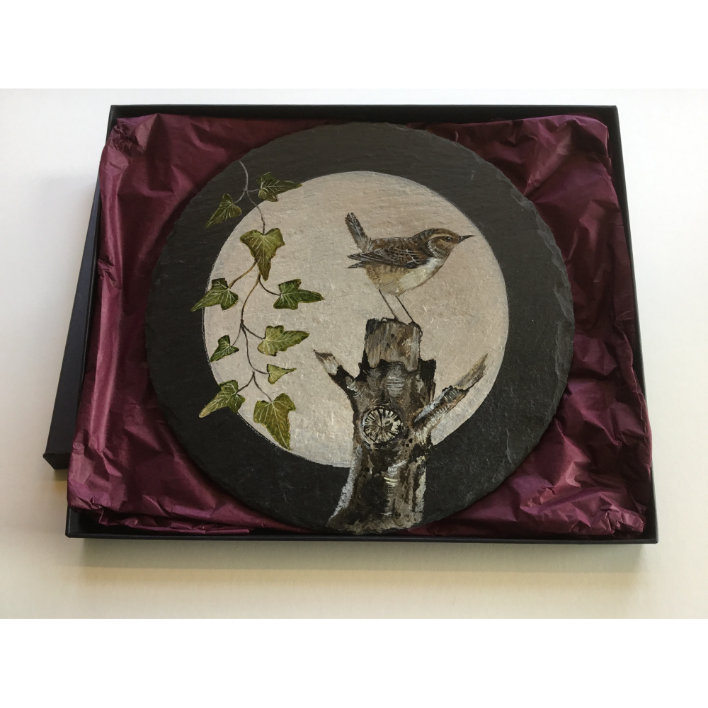 birds-slates-gifts-wren-on-broken-tree-10-inch-a-suzanne-perry-artjpg