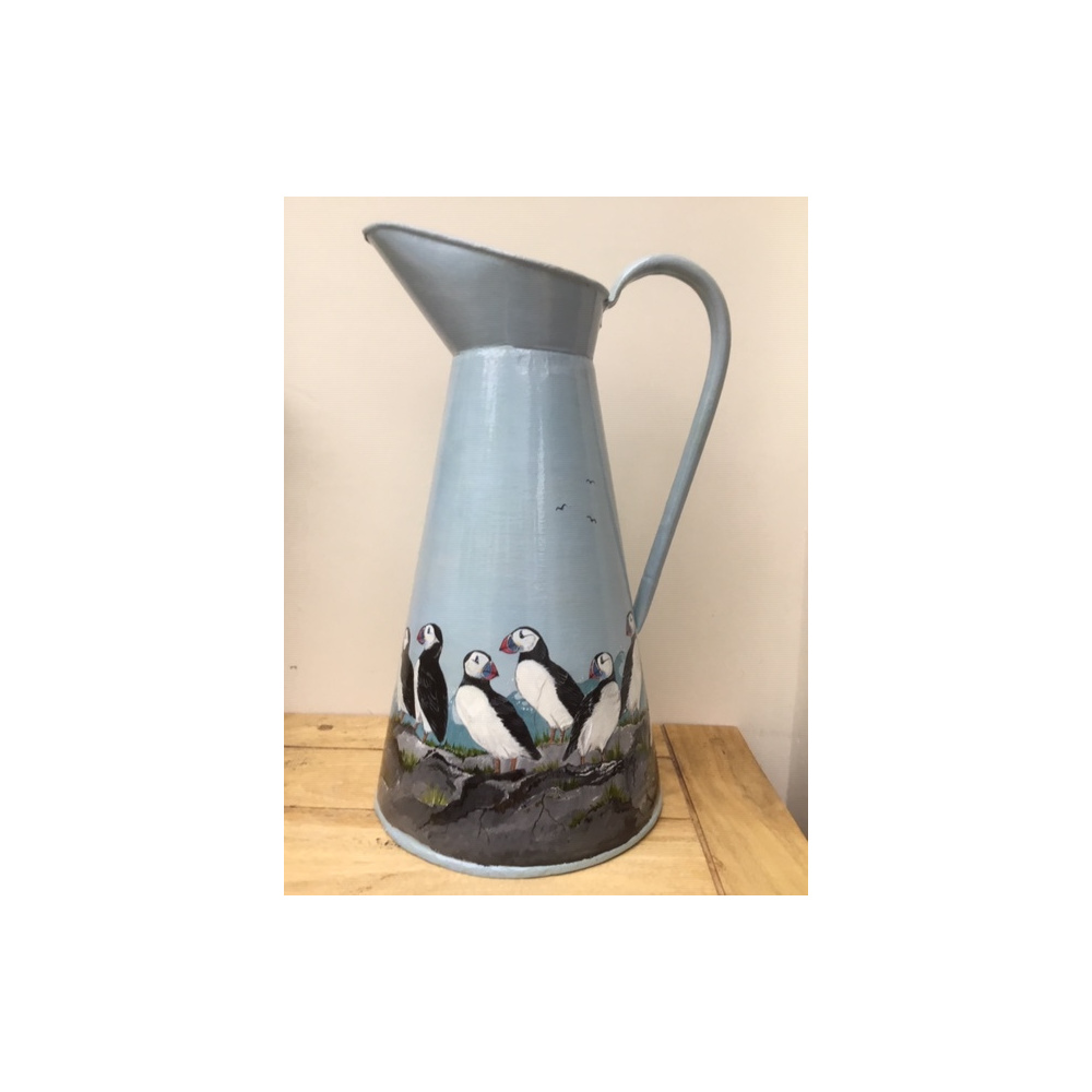 birds-vintage-jug-puffins-a