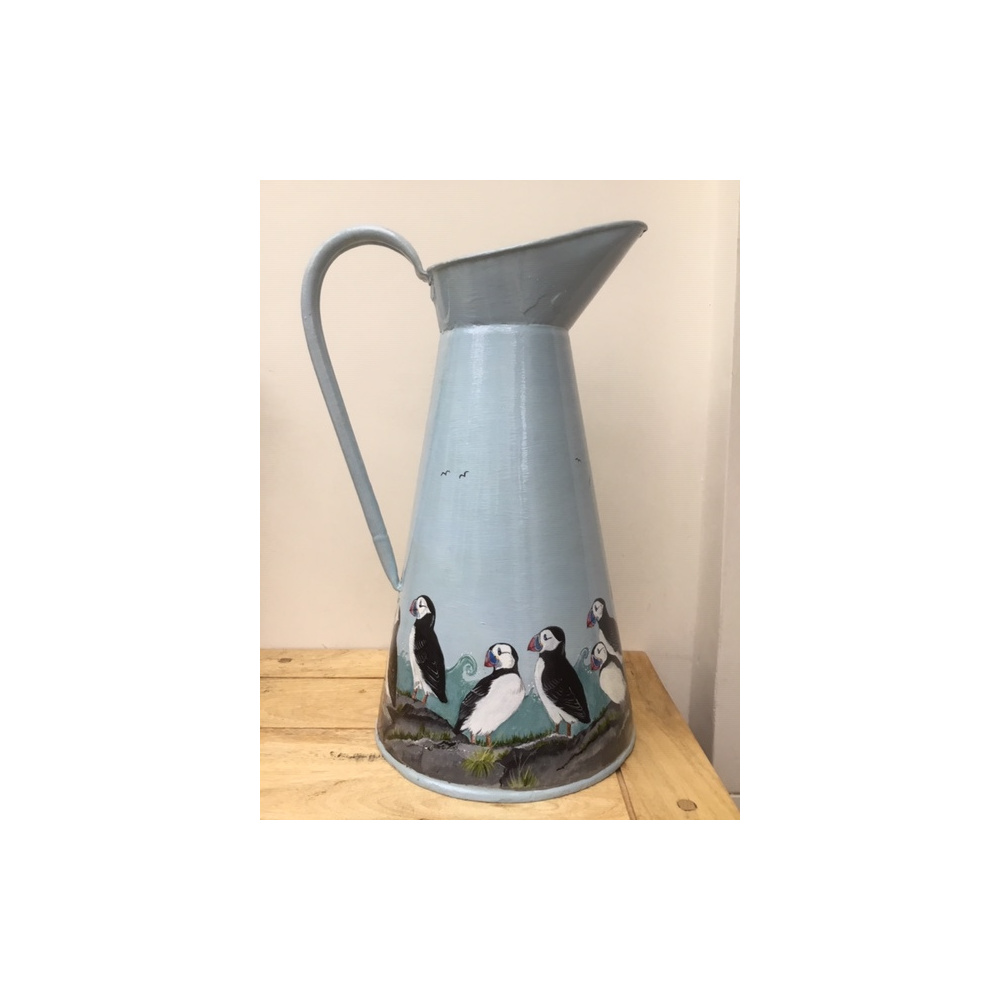 birds-vintage-jug-puffins-c
