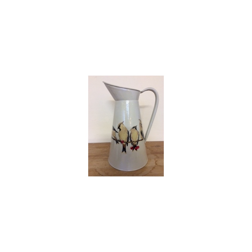 birds-vintage-jug-waxwing-a